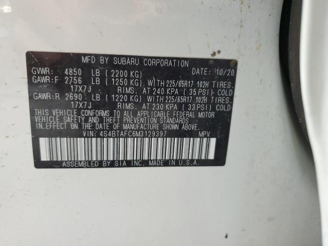 2021 SUBARU OUTBACK PR 4S4BTAFC6M3129397