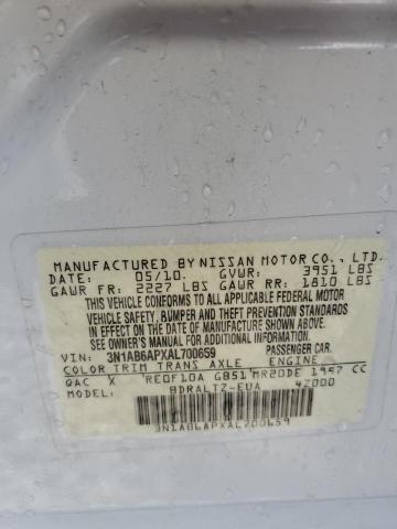 2010 NISSAN SENTRA 2.0 - 3N1AB6APXAL700659