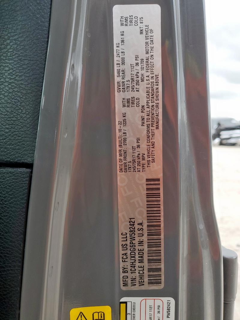 2023 JEEP WRANGLER S 1C4HJXDG6PW582421