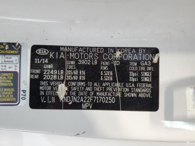 2015 KIA SOUL KNDJN2A22F7170250