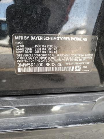 2020 BMW 330I 3MW5R1J00L8B32506