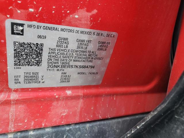 2019 CHEVROLET BLAZER RS 3GNKBERS7KS684794