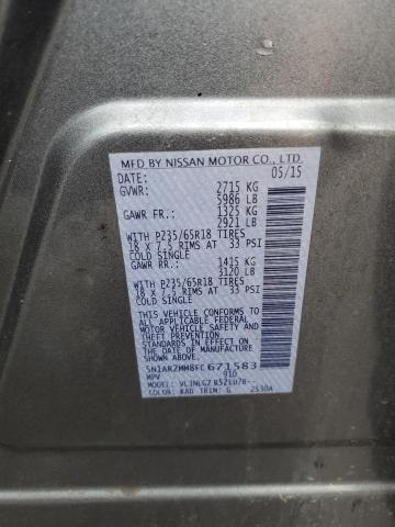 2015 NISSAN PATHFINDER 5N1AR2MM8FC671583