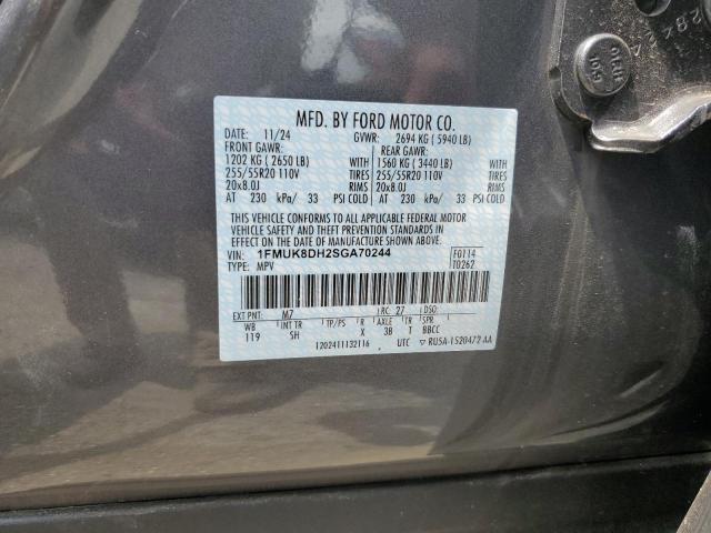 2025 FORD EXPLORER A 1FMUK8DH2SGA70244