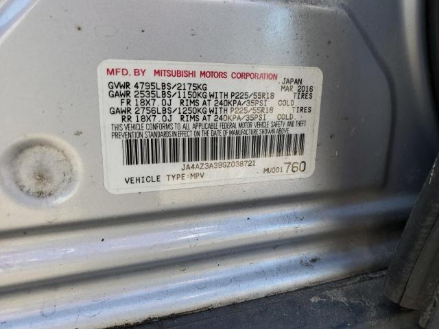 2016 MITSUBISHI OUTLANDER - JA4AZ3A39GZ038721