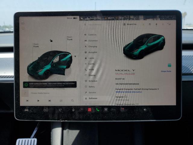 2022 TESLA MODEL Y 7SAYGDEF0NF486422
