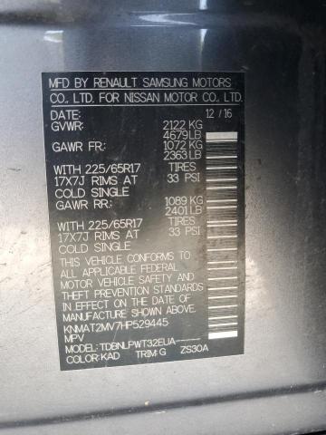 2017 NISSAN ROGUE S KNMAT2MV7HP529445