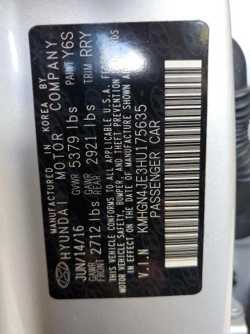 2017 GENESIS G80 BASE KMHGN4JE3HU175635