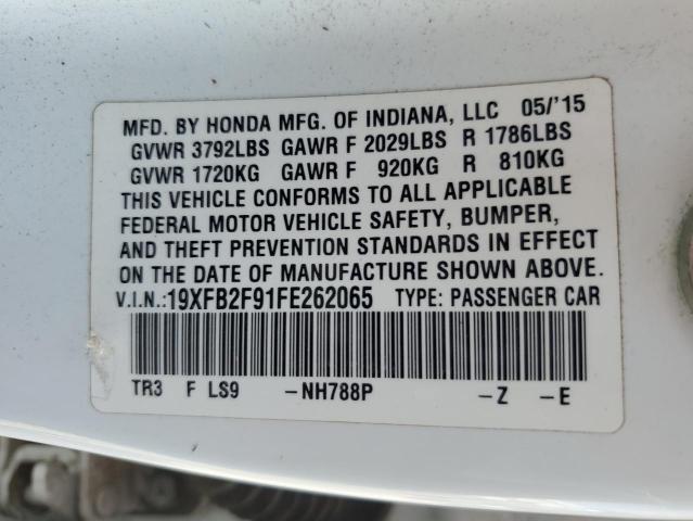 2015 HONDA CIVIC EXL 19XFB2F91FE262065