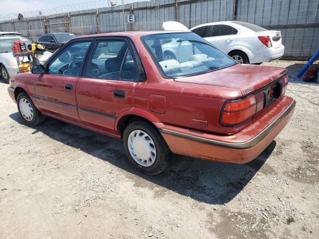 TOYOTA COROLLA DL 1991 red  gas 1NXAE94A0MZ235179 photo #3