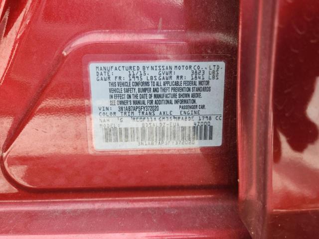 2015 NISSAN SENTRA S 3N1AB7AP5FY372020