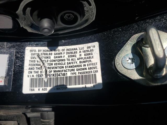 2019 HONDA CIVIC LX 19XFC2F61KE047461