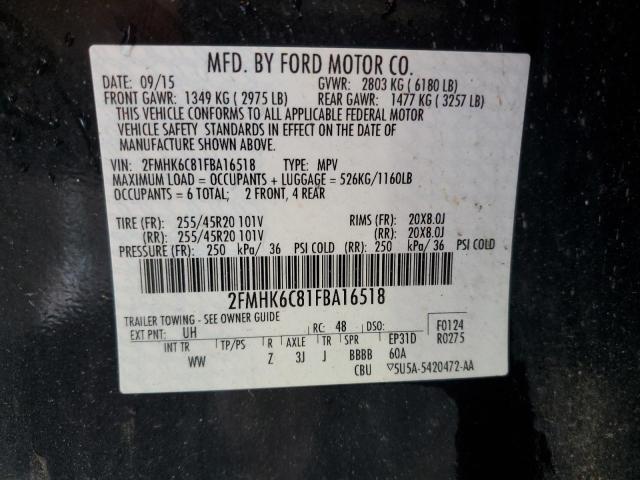 2015 FORD FLEX SEL 2FMHK6C81FBA16518