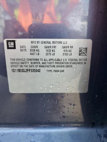 2015 CHEVROLET MALIBU LS 1G11B5SL2FF335942