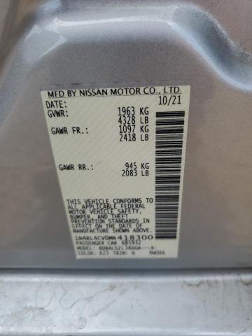 2021 NISSAN ALTIMA SR - 1N4BL4CV0MN418300