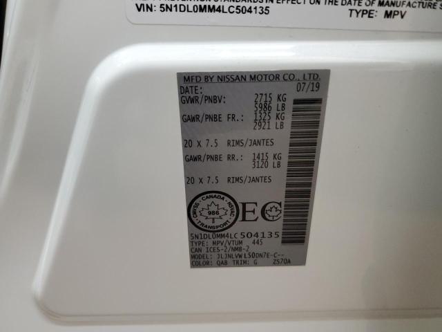 2020 INFINITI QX60 LUXE 5N1DL0MM4LC504135