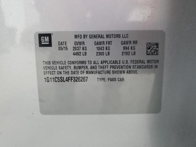 2015 CHEVROLET MALIBU 1LT #3284213542