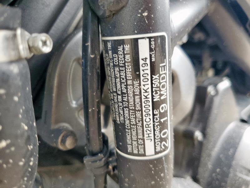2019 HONDA NC750 X JH2RC9009KK100194