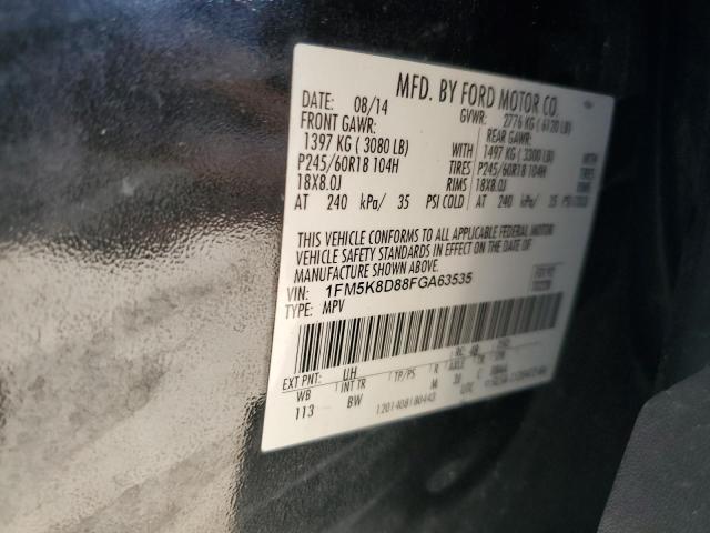 2015 FORD EXPLORER XLT 1FM5K8D88FGA63535