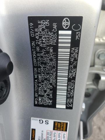 2020 TOYOTA COROLLA LE - JTDEPRAE9LJ059711