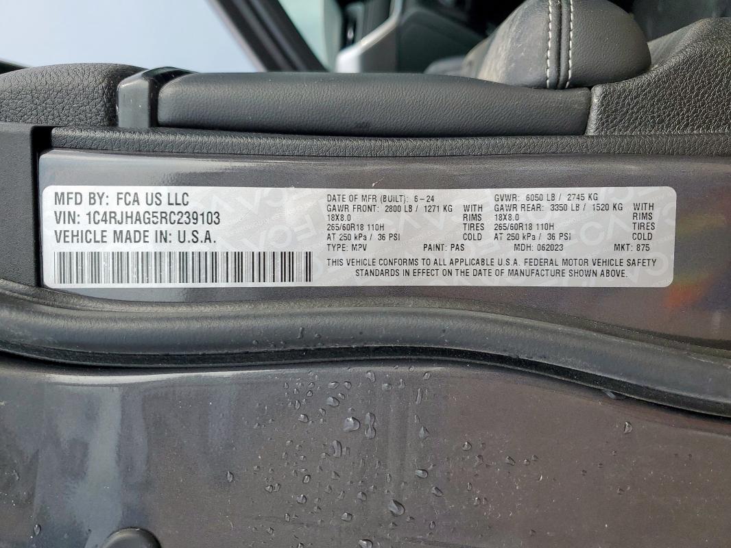 2024 JEEP GRAND CHER 1C4RJHAG5RC239103