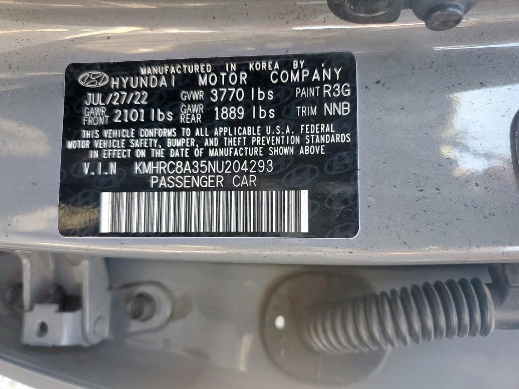 2022 HYUNDAI VENUE SEL - KMHRC8A35NU204293