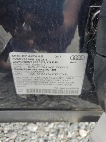 2018 AUDI Q5 PREMIUM WA1BNAFY4J2037209