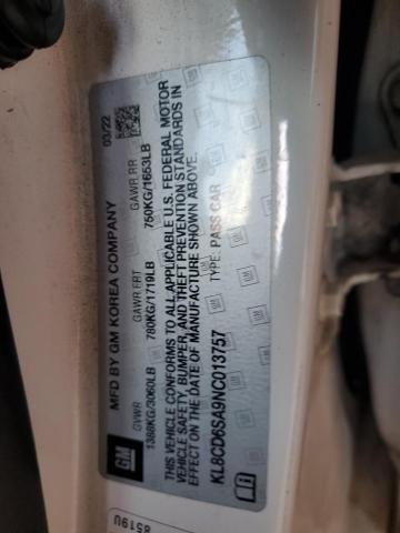 2022 CHEVROLET SPARK 1LT #3265028905