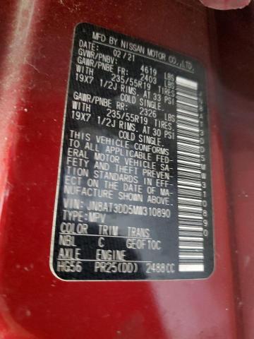 2021 NISSAN ROGUE PLAT JN8AT3DD5MW310890