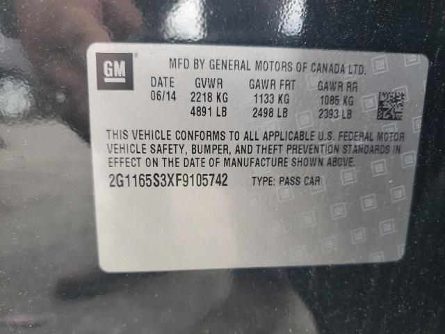 2015 CHEVROLET IMPALA LTZ - 2G1165S3XF9105742