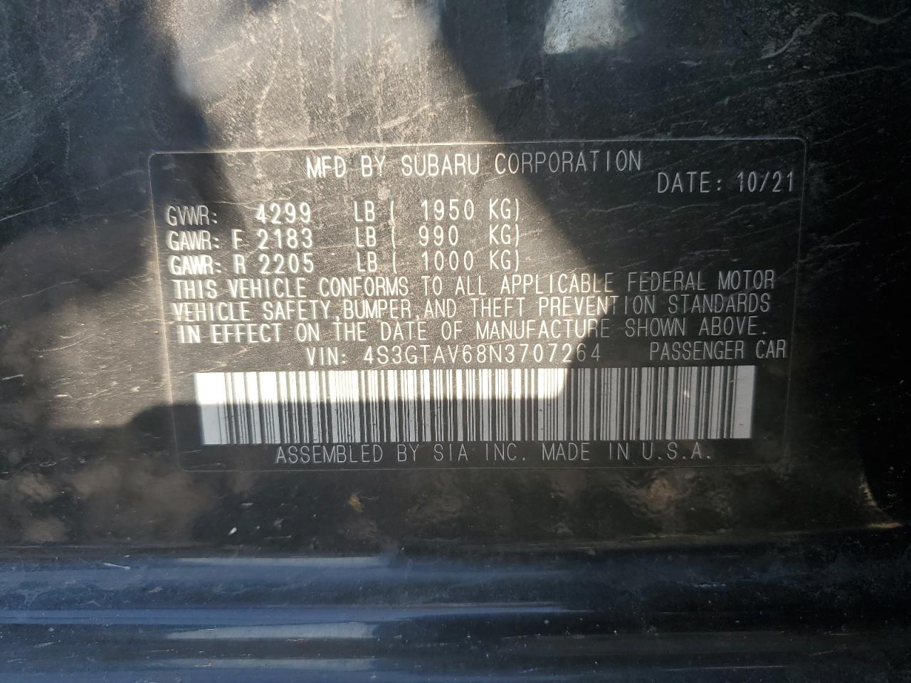 SUBARU IMPREZA PREMIUM