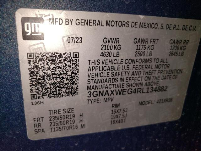 2024 CHEVROLET EQUINOX RS 3GNAXWEG4RL134882