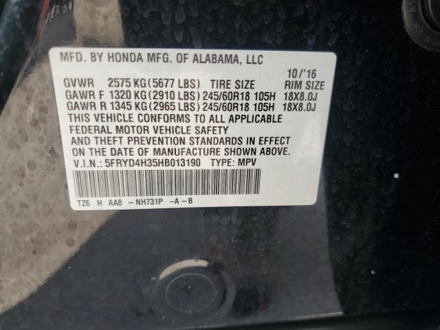 2017 ACURA MDX 5FRYD4H35HB013190