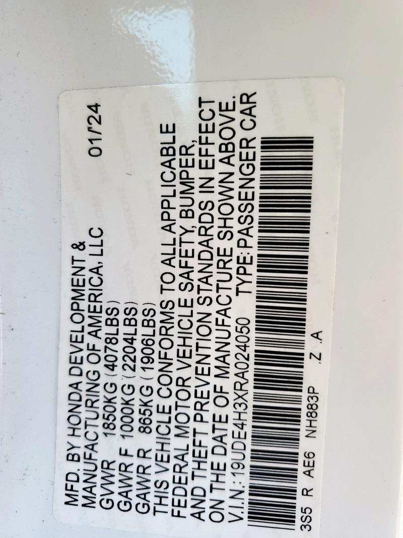 2024 ACURA INTEGRA A- 19UDE4H3XRA024050