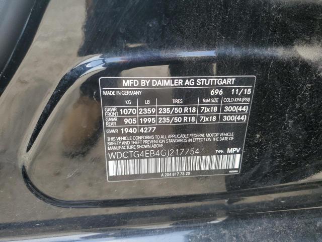2016 MERCEDES-BENZ GLA 250 WDCTG4EB4GJ217754