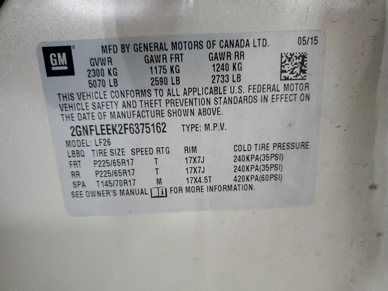 CHEVROLET EQUINOX LS