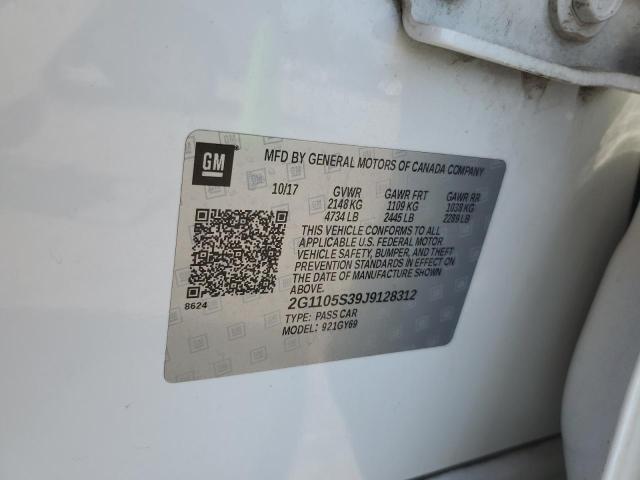 2018 CHEVROLET IMPALA LT 2G1105S39J9128312