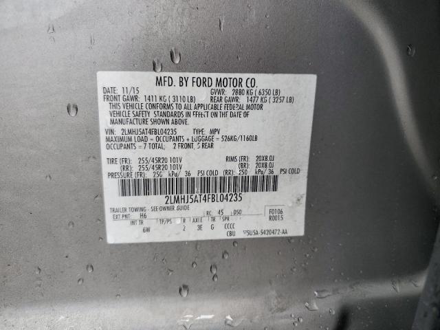 2015 LINCOLN MKT 2LMHJ5AT4FBL04235