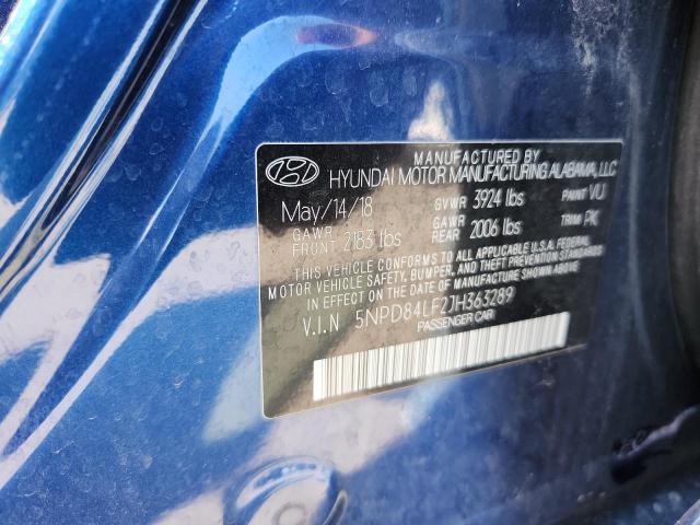2018 HYUNDAI ELANTRA SE 5NPD84LF2JH363289