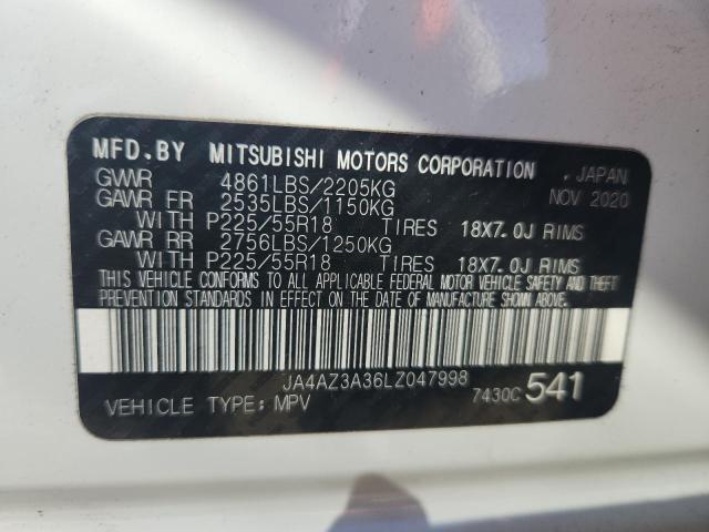 2020 MITSUBISHI OUTLANDER SE JA4AZ3A36LZ047998