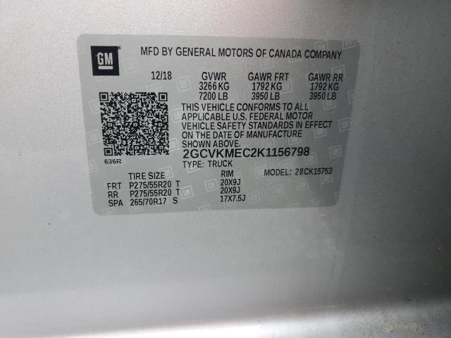 2019 CHEVROLET SILVERADO LD K1500 CUSTOM 2GCVKMEC2K1156798