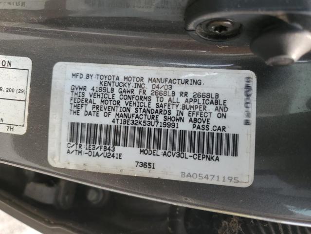 2003 TOYOTA CAMRY LE #3294252878