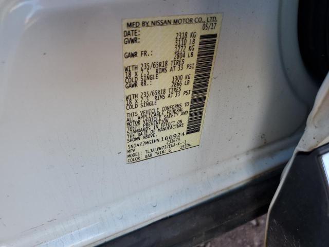 2017 NISSAN MURANO S 5N1AZ2MG1HN166924