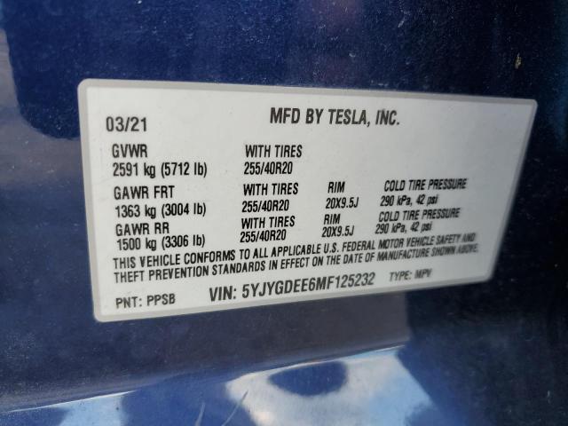 2021 TESLA MODEL Y #3259047061