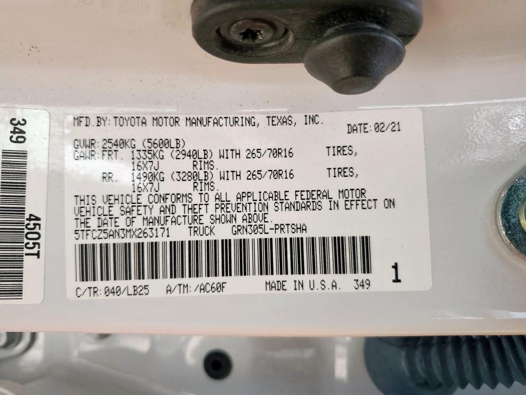 2021 TOYOTA TACOMA DOU #3301878421