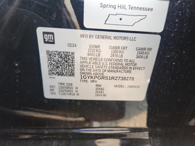 2024 CADILLAC XT6 SPORT 1GYKPGRS1RZ738278