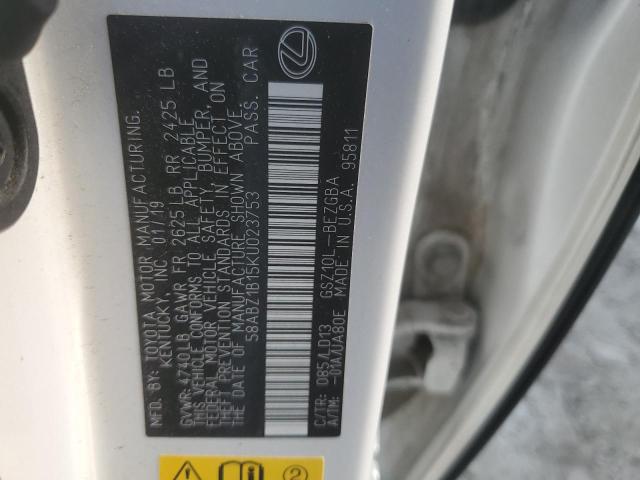 2019 LEXUS ES 350 58ABZ1B15KU023753