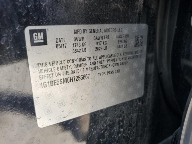 2017 CHEVROLET CRUZE LT 1G1BE5SM0H7256867