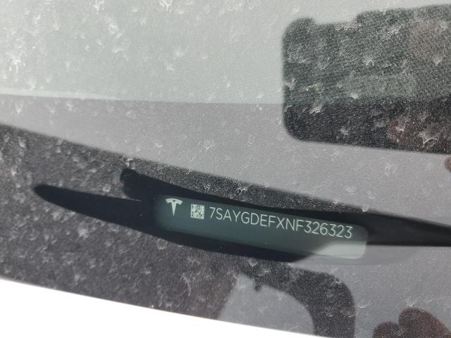 2022 TESLA MODEL Y 7SAYGDEFXNF326323