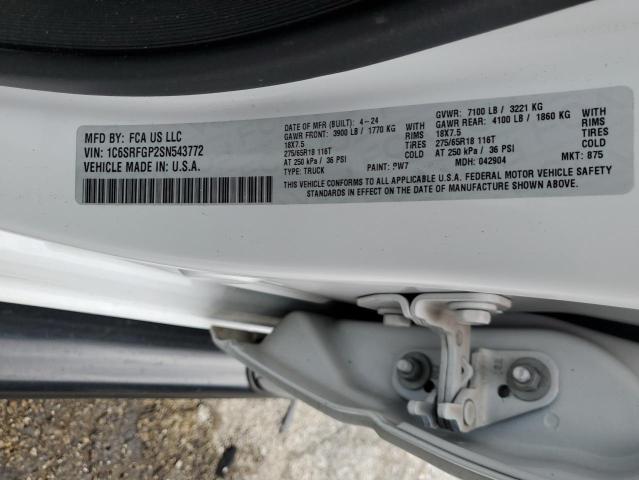 2025 RAM 1500 TRADE 1C6SRFGP2SN543772
